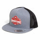 Ohio State Buckeyes 2024 CFP National Champions 3D YP Snapback Flat Bill Trucker Hat- Heather Grey/ Black