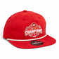 Ohio State Buckeyes 2024 CFP National Champions 3D Classic Rope Hat- Red/ White