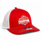 Ohio State Buckeyes 2024 CFP National Champions 3D Snapback Trucker Hat- Red/ White