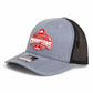 Ohio State Buckeyes 2024 CFP National Champions 3D Snapback Trucker Hat- Heather Grey/ Black