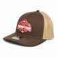 Ohio State Buckeyes 2024 CFP National Champions 3D Snapback Trucker Hat- Brown/ Tan