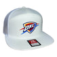 Oklahoma City Thunder 3D Snapback Seven-Panel Flat Bill Trucker Hat- White
