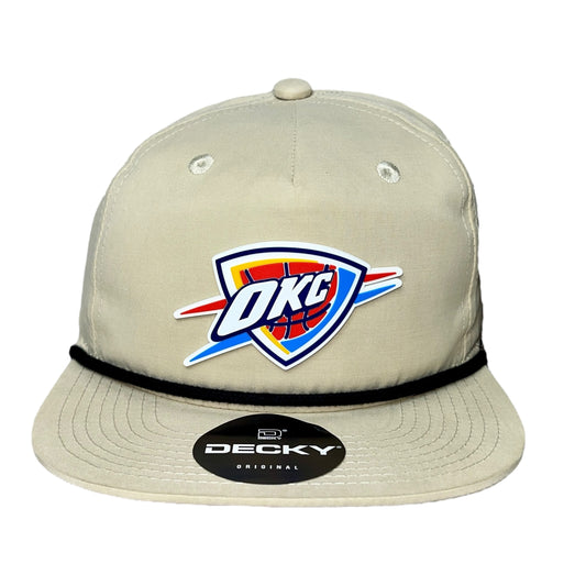 Oklahoma City Thunder 3D Classic Rope Hat- Birch/ Black