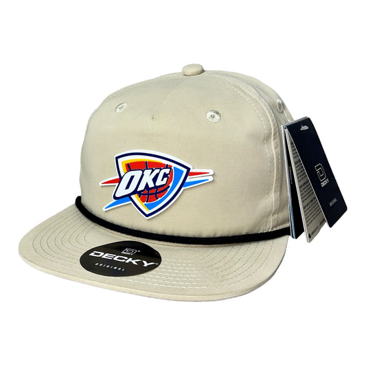 Oklahoma City Thunder 3D Classic Rope Hat- Birch/ Black