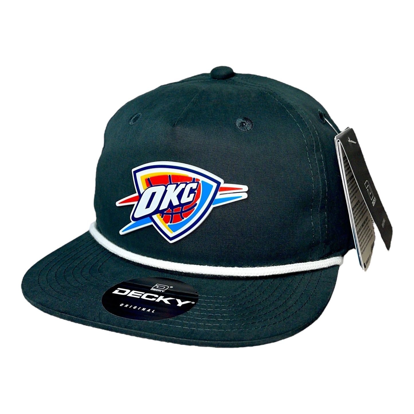 Oklahoma City Thunder 3D Classic Rope Hat- Charcoal/ White