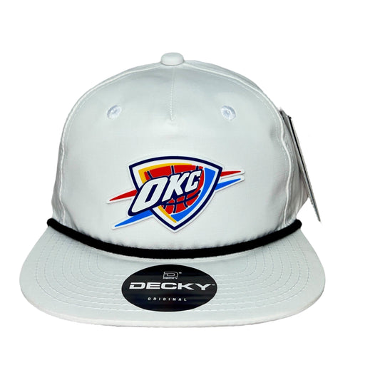 Oklahoma City Thunder 3D Classic Rope Hat- White/ Black