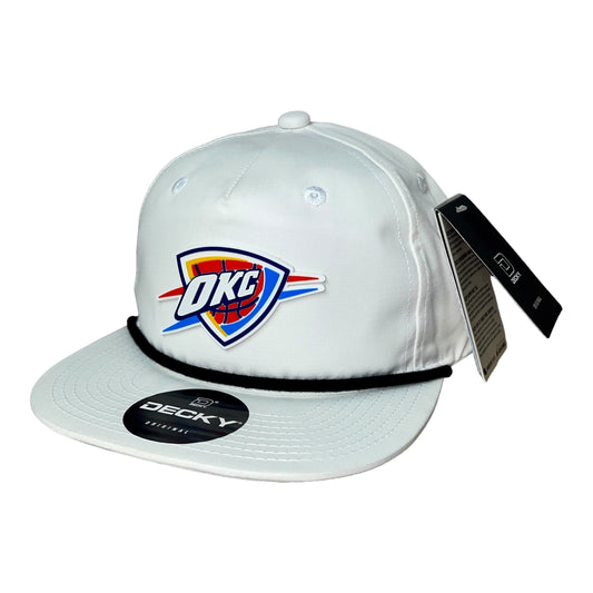 Oklahoma City Thunder 3D Classic Rope Hat- White/ Black