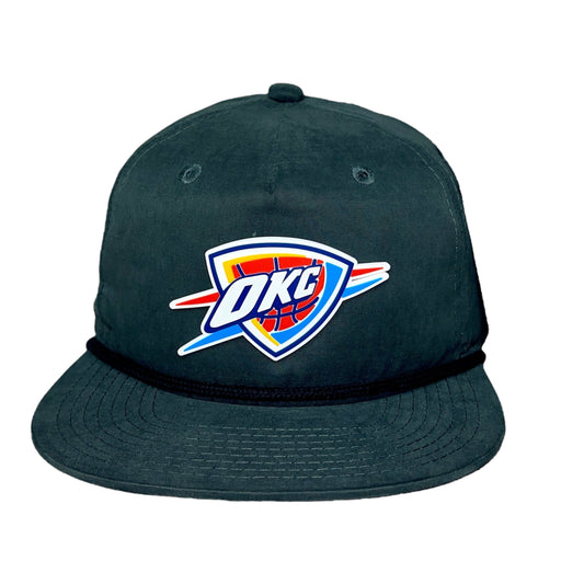 Oklahoma City Thunder 3D Classic Rope Hat- Charcoal/ Black