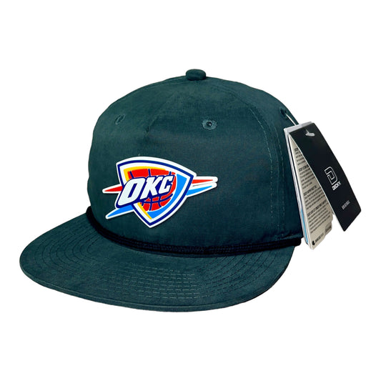 Oklahoma City Thunder 3D Classic Rope Hat- Charcoal/ Black