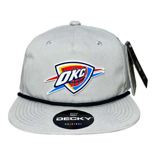 Oklahoma City Thunder 3D Classic Rope Hat- Grey/ Charcoal