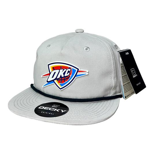 Oklahoma City Thunder 3D Classic Rope Hat- Grey/ Charcoal