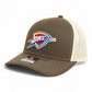 Oklahoma City Thunder Snapback Trucker Hat- Chocolate Chip/ Birch