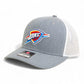 Oklahoma City Thunder Snapback Trucker Hat- Heather Grey/ White