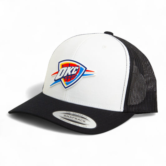 Oklahoma City Thunder 3D YP Snapback Trucker Hat- White/ Black