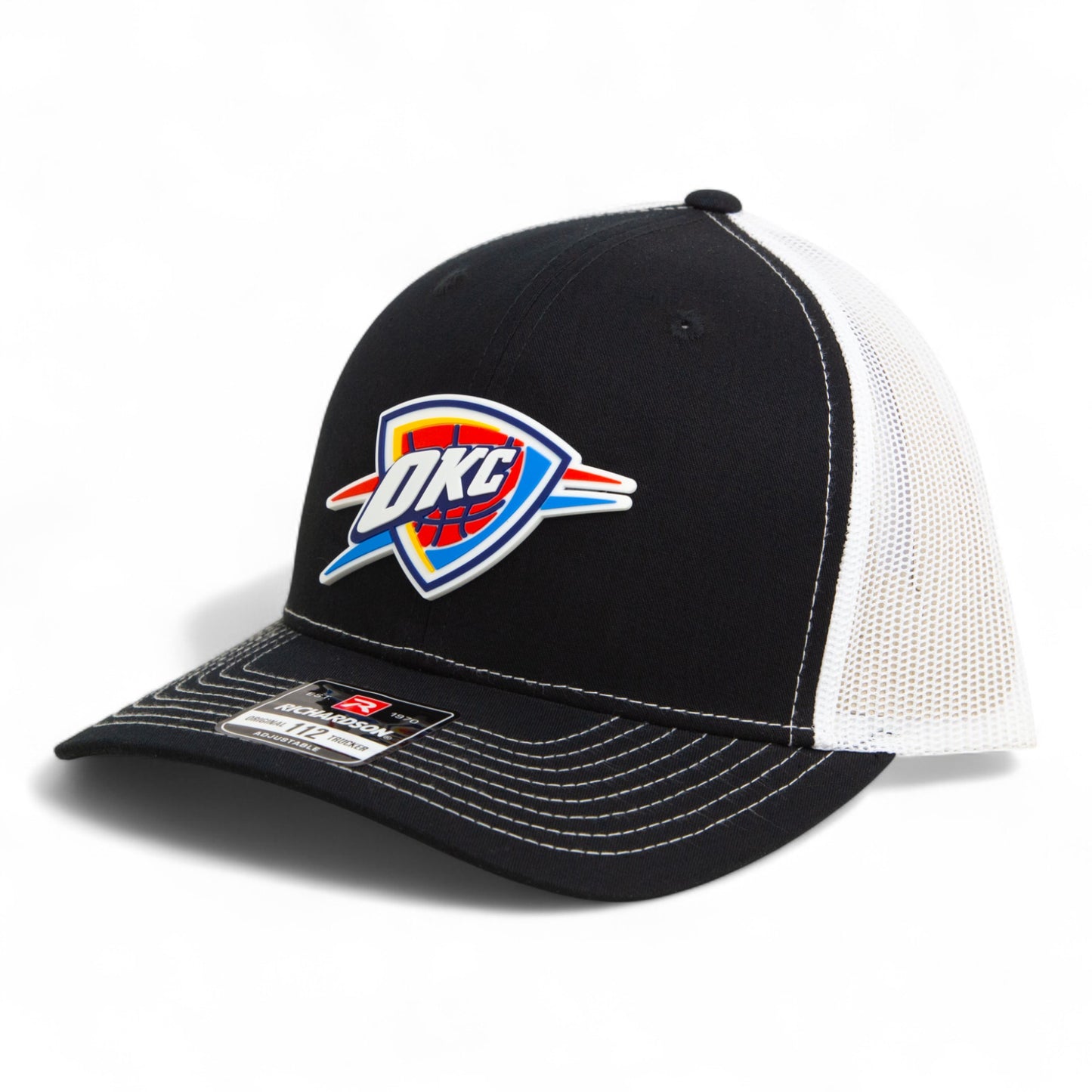 Oklahoma City Thunder Snapback Trucker Hat- Black/ White
