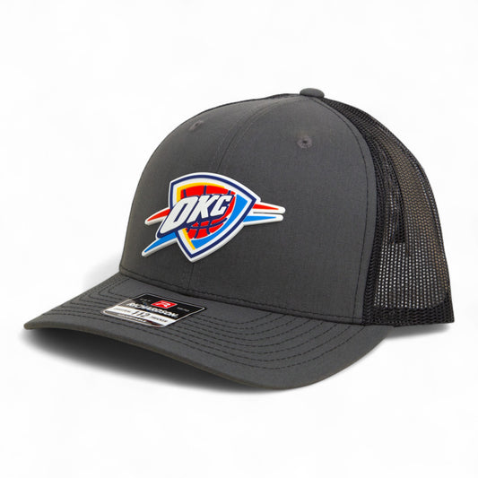 Oklahoma City Thunder Snapback Trucker Hat- Charcoal/ Black