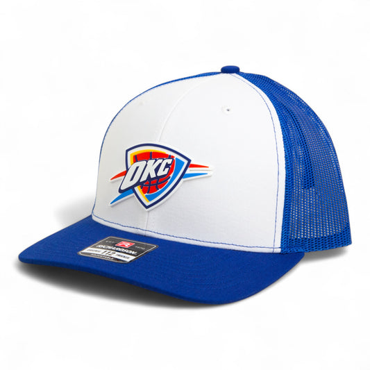 Oklahoma City Thunder Snapback Trucker Hat- White/ Royal