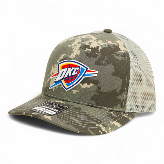 Oklahoma City Thunder Snapback Trucker Hat- Military Digital Camo