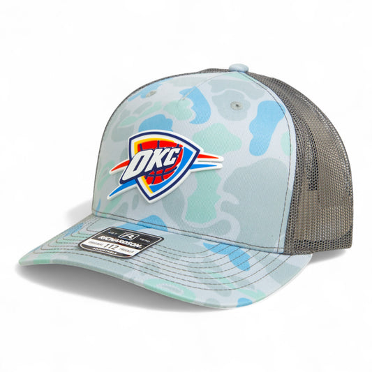 Oklahoma City Thunder Snapback Trucker Hat- Saltwater Duck Camo/ Charcoal
