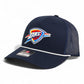 Oklahoma City Thunder Snapback Trucker Rope Hat- Navy/ White