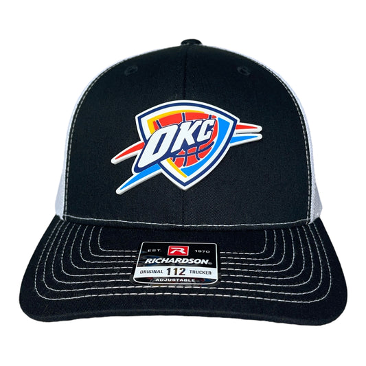 Oklahoma City Thunder 3D Snapback Trucker Hat- Black/ White