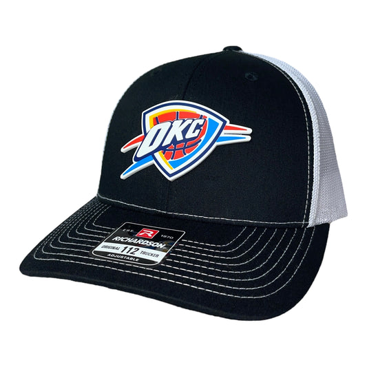 Oklahoma City Thunder 3D Snapback Trucker Hat- Black/ White