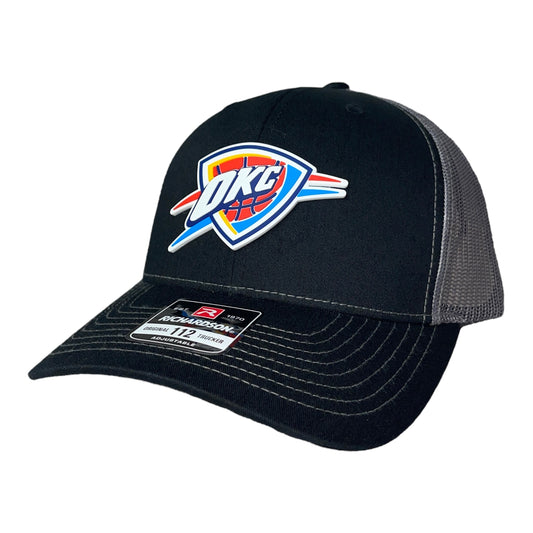 Oklahoma City Thunder 3D Snapback Trucker Hat- Black/ Charcoal