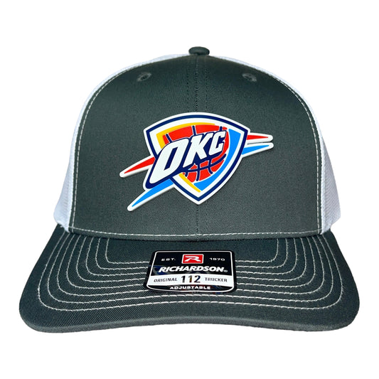 Oklahoma City Thunder 3D Snapback Trucker Hat- Charcoal/ White