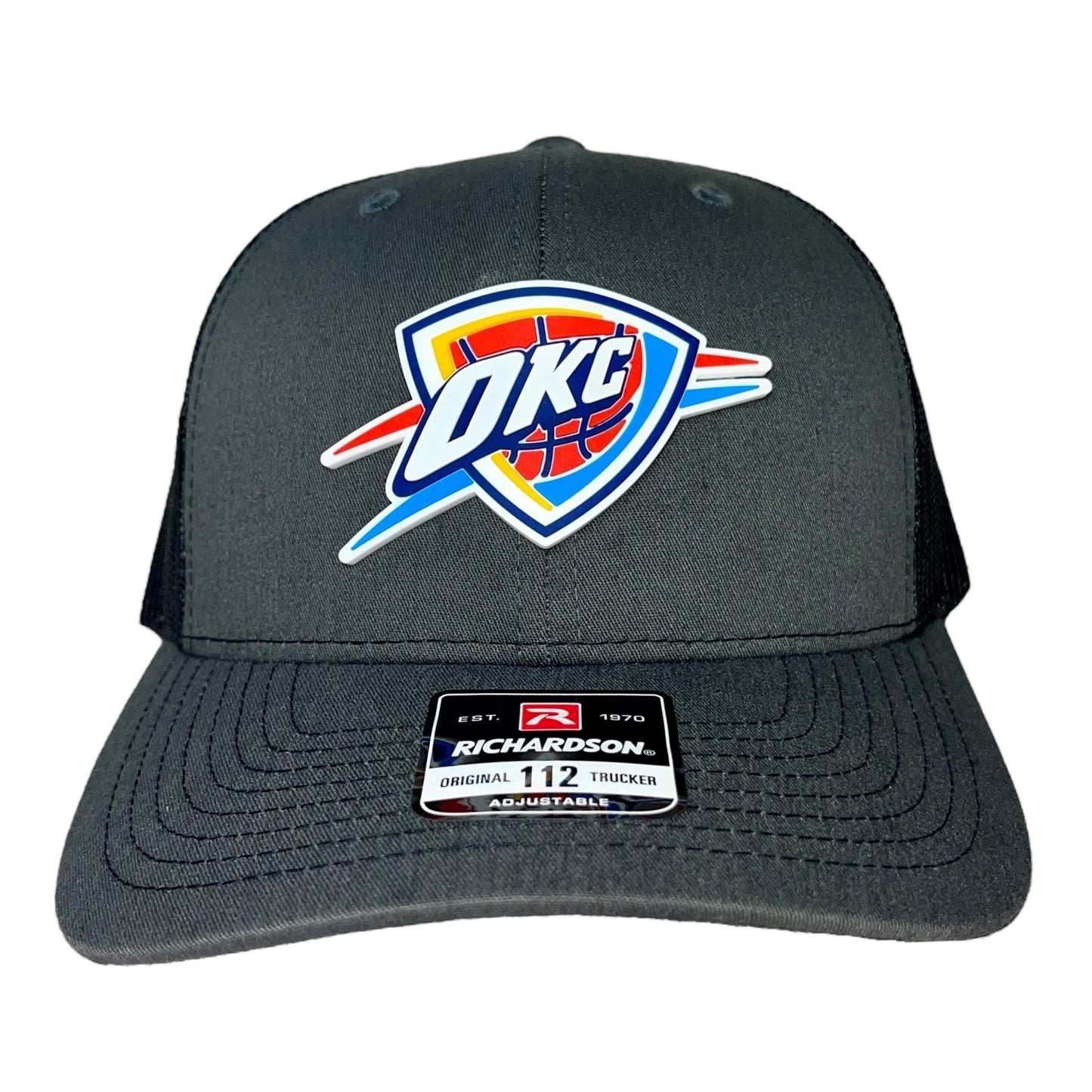 Oklahoma City Thunder 3D Snapback Trucker Hat- Charcoal/ Black