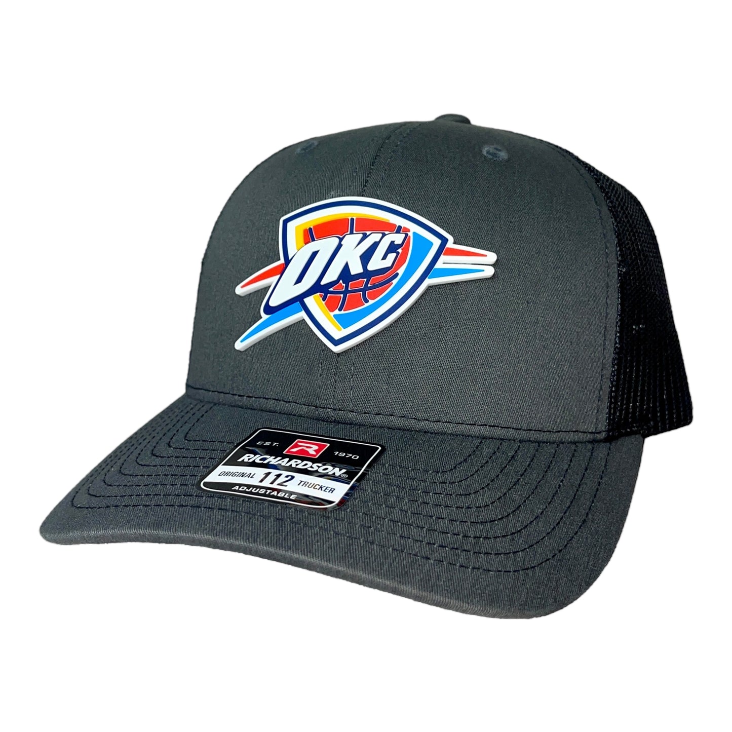 Oklahoma City Thunder 3D Snapback Trucker Hat- Charcoal/ Black