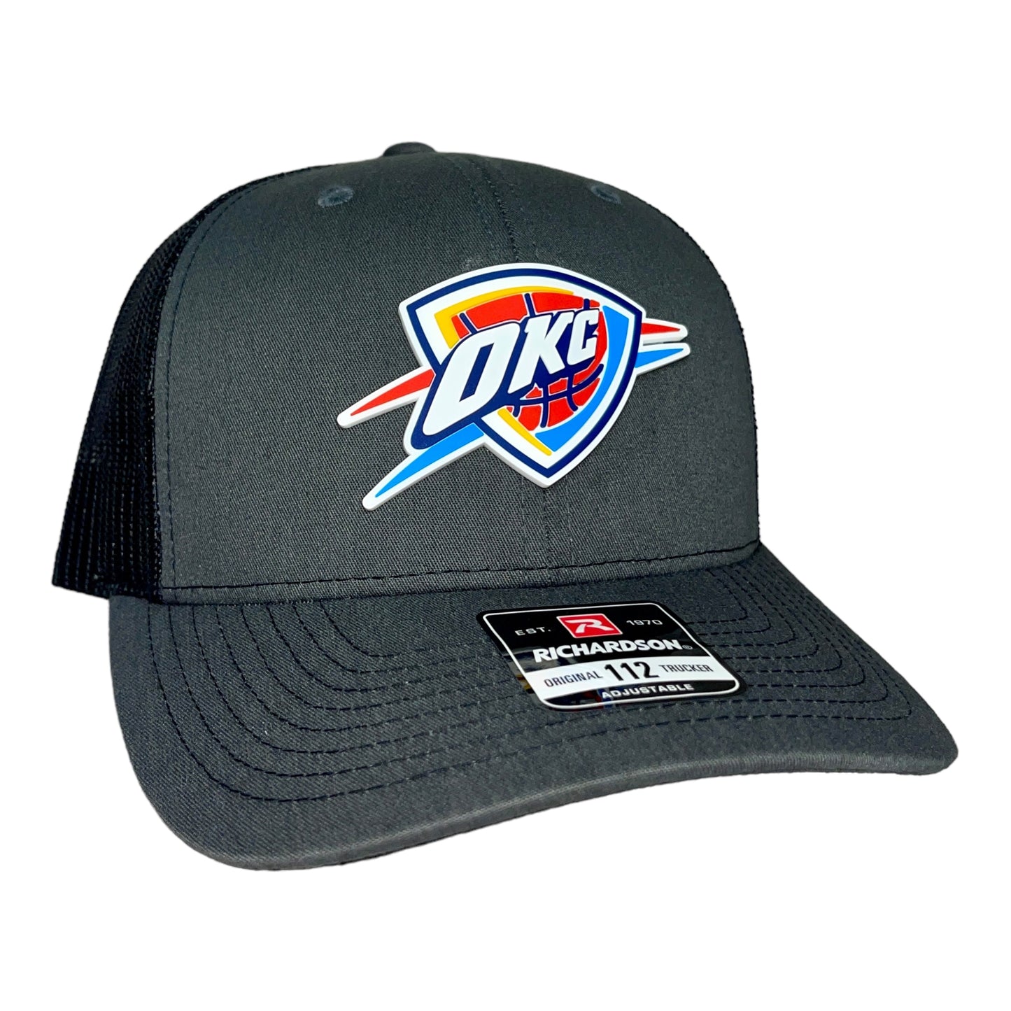 Oklahoma City Thunder 3D Snapback Trucker Hat- Charcoal/ Black