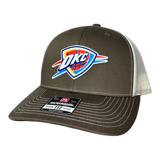 Oklahoma City Thunder 3D Snapback Trucker Hat- Light Brown/ Birch