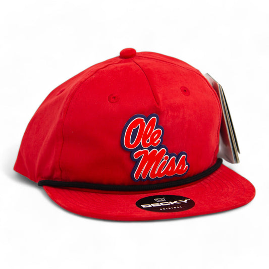 Ole Miss Rebels 3D Classic Rope Hat- Red/ Black