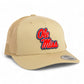 Ole Miss Rebels 3D YP Snapback Trucker Hat- Tan