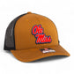 Ole Miss Rebels 3D Snapback Trucker Hat- Caramel/ Black