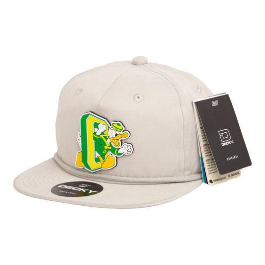 Oregon Ducks Retro 3D Classic Rope Hat- Grey