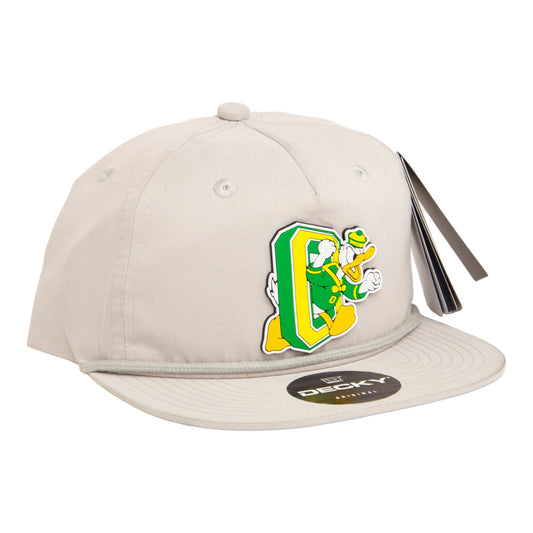 Oregon Ducks Retro 3D Classic Rope Hat- Grey