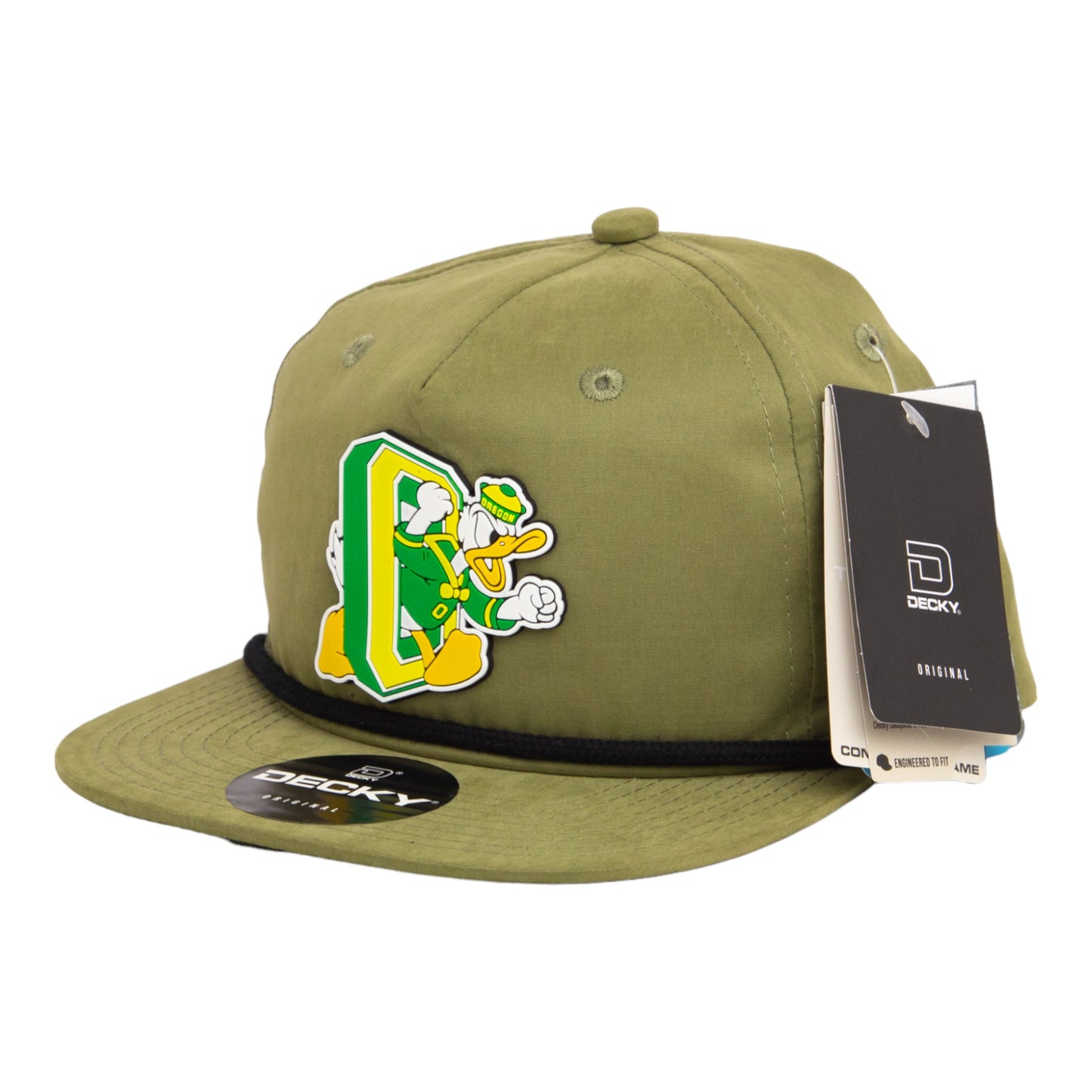 Oregon Ducks Retro 3D Classic Rope Hat- Loden/ Black