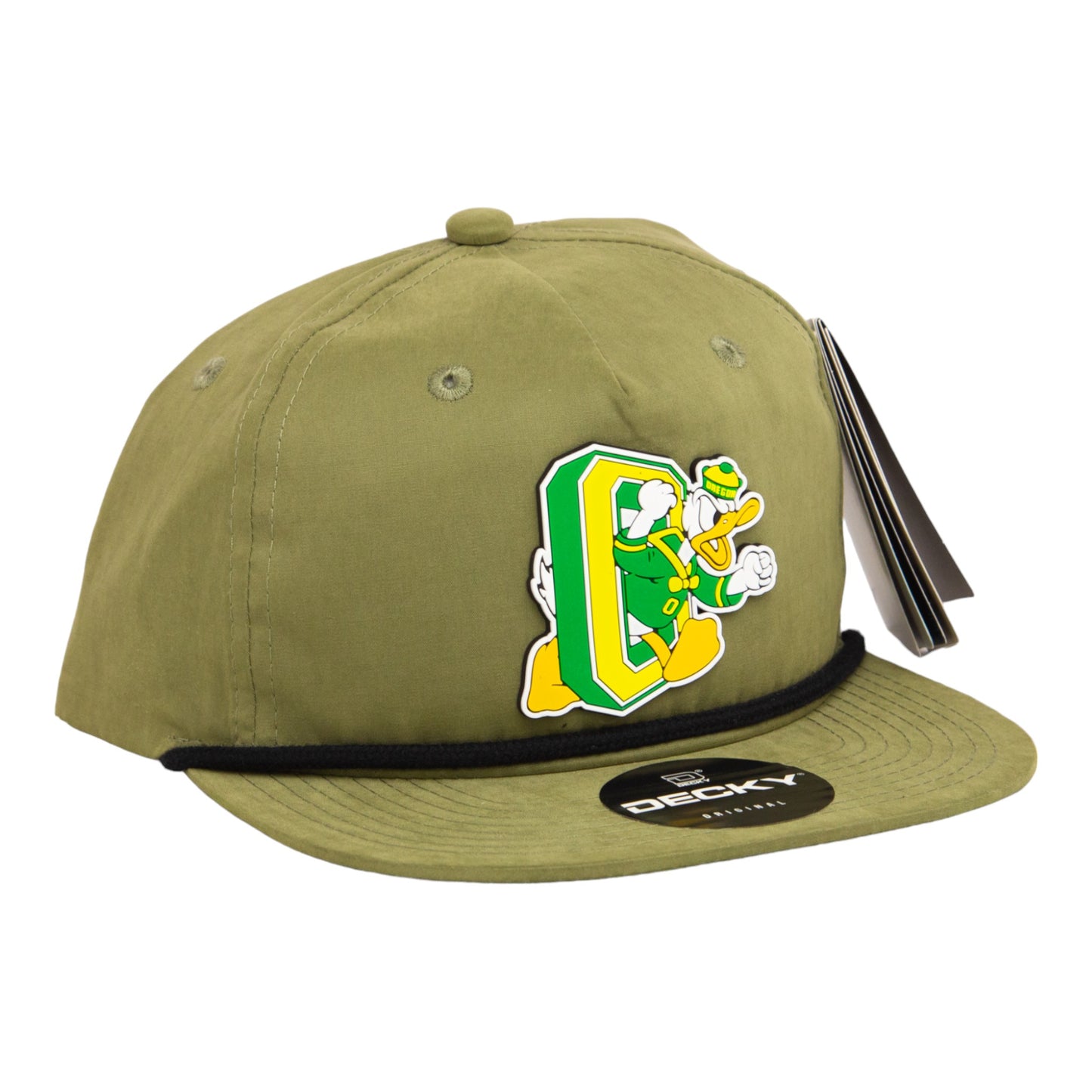 Oregon Ducks Retro 3D Classic Rope Hat- Loden/ Black