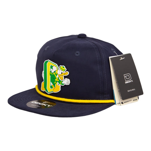 Oregon Ducks Retro 3D Classic Rope Hat- Navy/ Gold