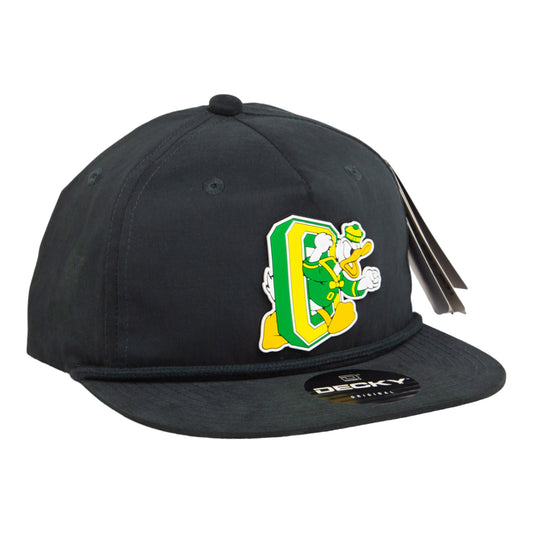 Oregon Ducks Retro 3D Classic Rope Hat- Charcoal