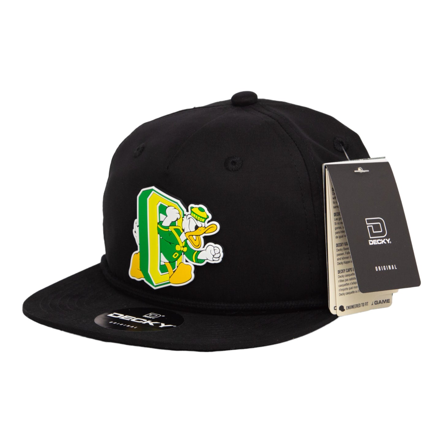 Oregon Ducks Retro 3D Classic Rope Hat- Black