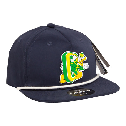 Oregon Ducks Retro 3D Classic Rope Hat- Navy/ White