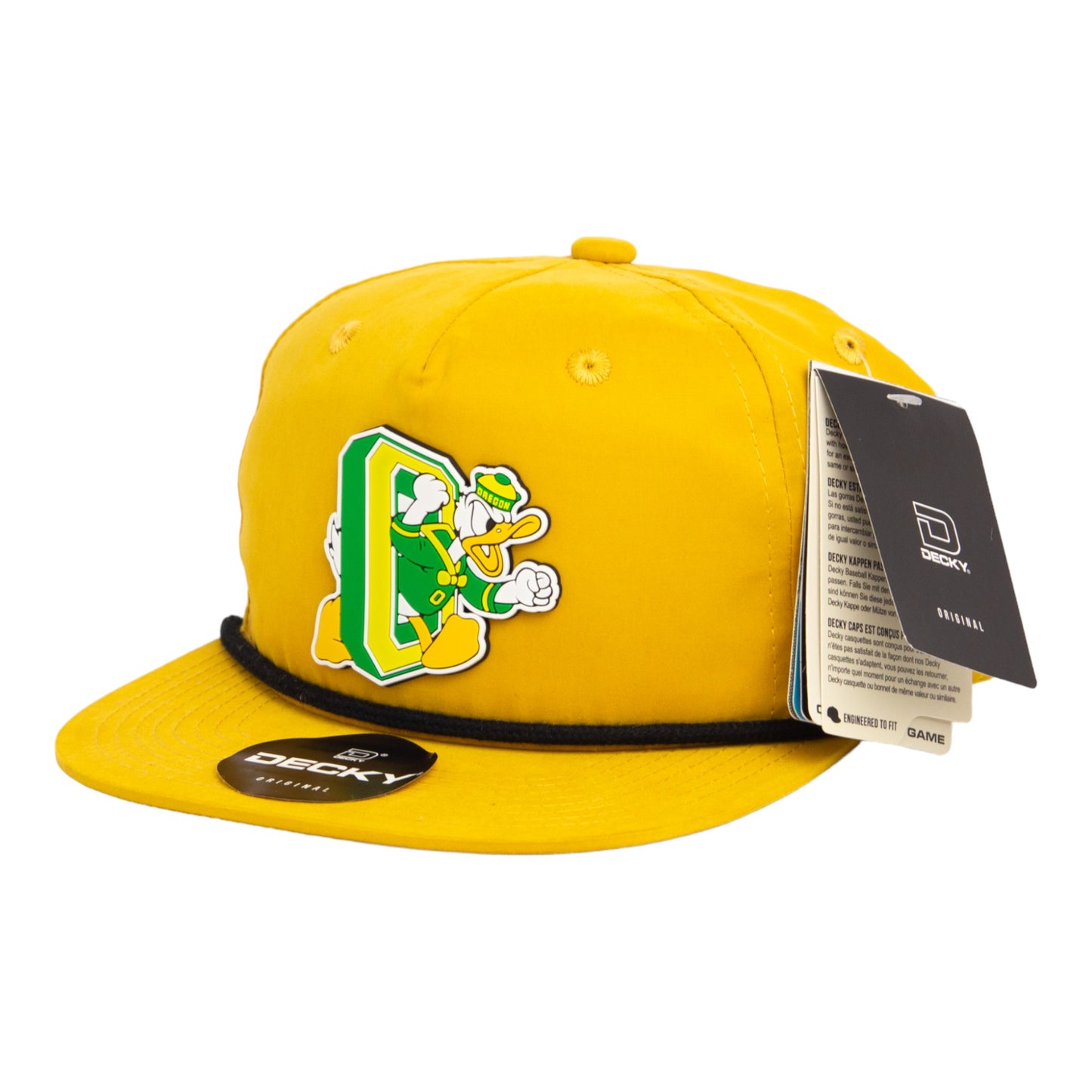 Oregon Ducks Retro 3D Classic Rope Hat- Biscuit/ Black