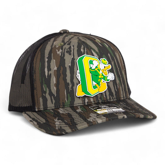 Oregon Ducks Retro 3D Snapback Trucker Hat- Realtree Original/ Black