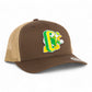 Oregon Ducks Retro 3D YP Snapback Trucker Hat- Brown/ Tan