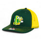 Oregon Ducks Retro 3D Snapback Trucker Hat- Dark Green/ Gold