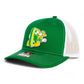 Oregon Ducks Retro 3D Snapback Trucker Hat- Kelly Green/ White