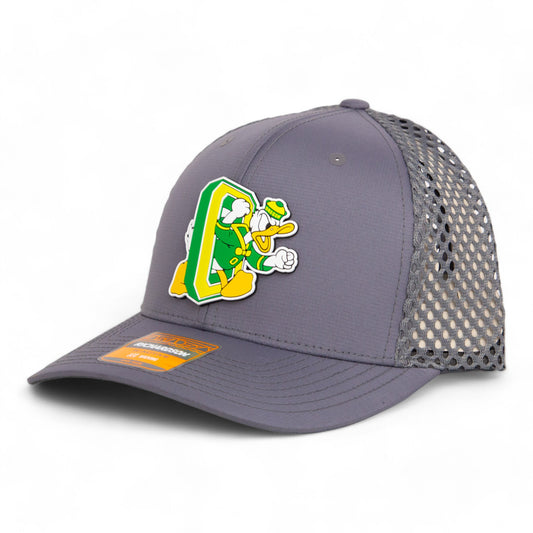 Oregon Ducks Retro 3D Snapback Tilikum Trucker Hat- Charcoal