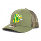 Oregon Ducks Retro 3D Snapback Trucker Hat- Loden/ Green Camo